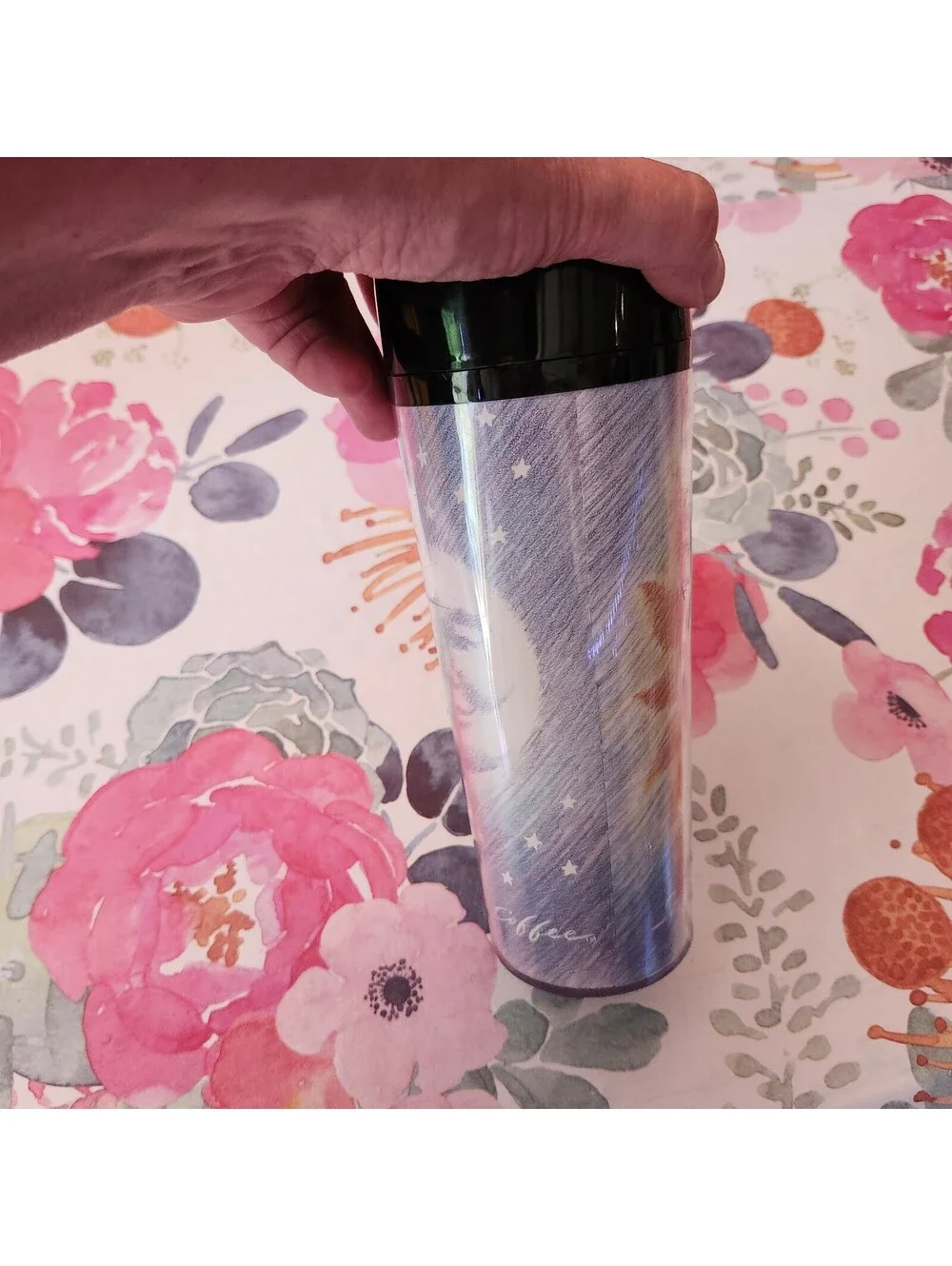 Vintage 1997 Starbucks Sun Moon Celestial 20 oz ThermoServ Travel Tumbler